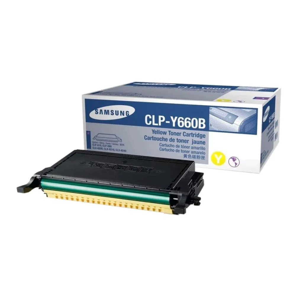 Toner original Samsung CLP-Y660B amarelo 5.000 páginas