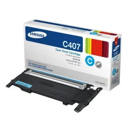 Toner Original Samsung CLT-C407S Ciano 1.000 Páginas — H&H Suprimentos Corporativos