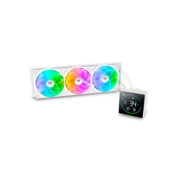 Water Cooler Thermaltake TH360-S V3 ARGB Snow Edition 360 mm LCD Branco — H&H Suprimentos Corporativos