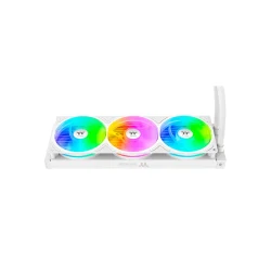 Water Cooler Thermaltake TH360 V3 Ultra ARGB 360 mm LCD 3,95" Branco — H&H Suprimentos Corporativos