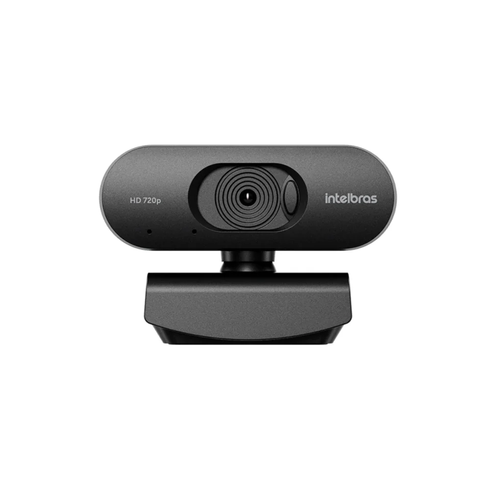 Webcam Intelbras cam HD 720p USB com microfone frontal